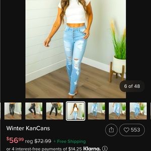 KanCan distressed Skinny Jeans